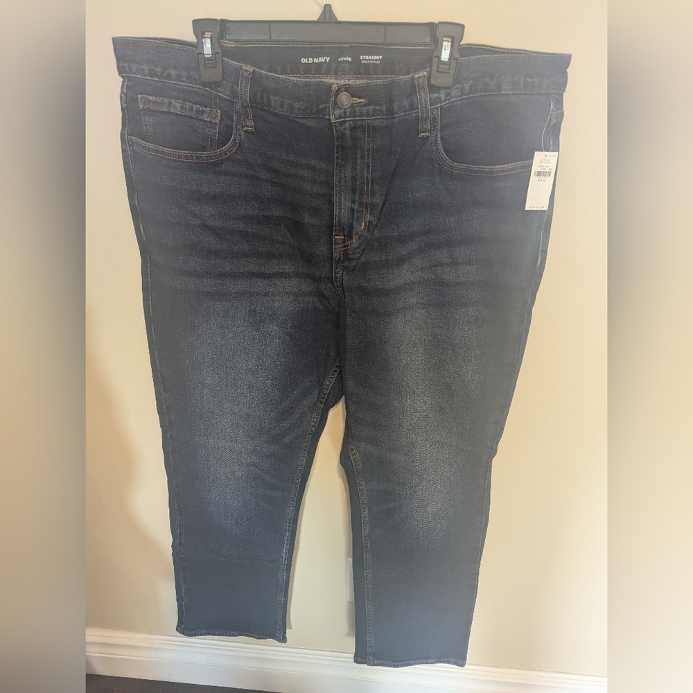 Old Navy Men's Deep Indigo Straight Leg Jeans NWT